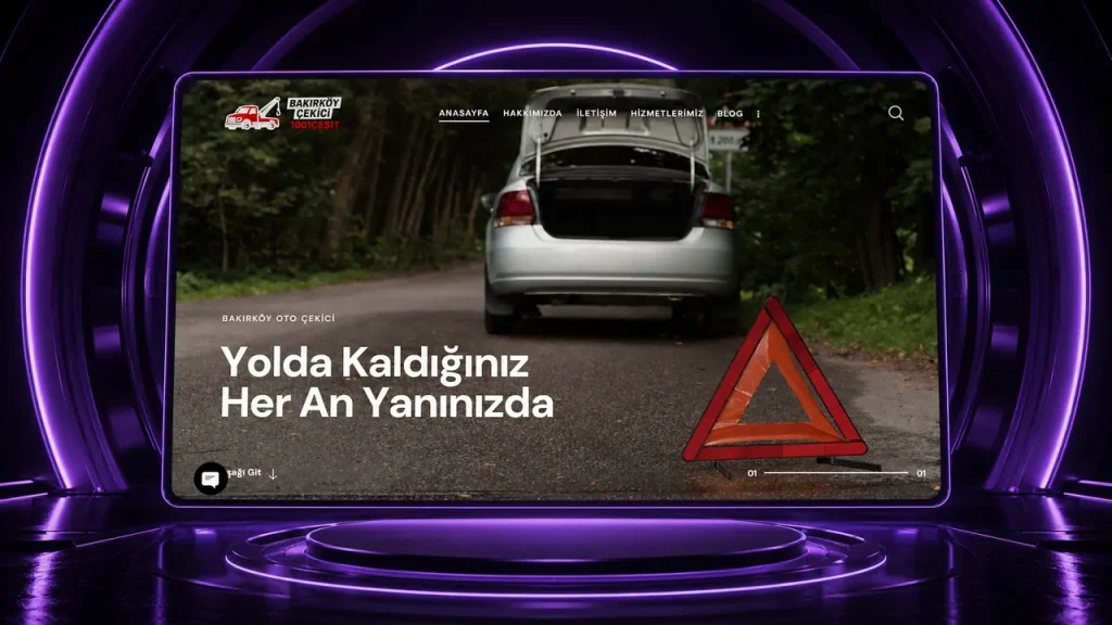 Bakırköy Oto Çekici web sitesi tasarımı