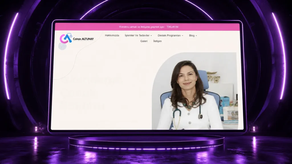 Dr. Canan Altunay web sitesi tasarımı