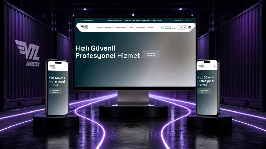 VTL Log web sitesi tasarımı